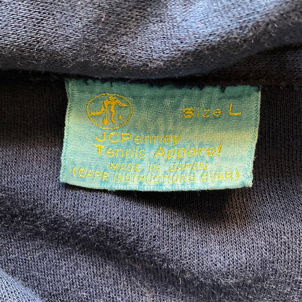 Vintage JCPenney Tennis Apparel Track Jacket Large Made in Japan Retro 70s - Picture 5 of 9